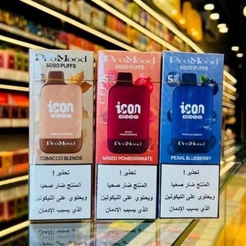 برو مود ايكون 6000 سحبة توباكو ICON PRO MODE 6000...