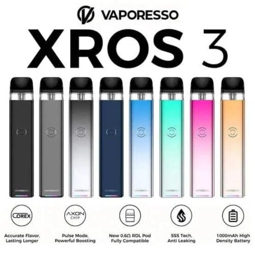 جهاز سحبة اكس روز 3 من فابريسو VAPORESSO XROS 3