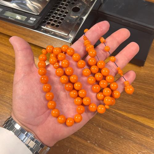 سبحة فاتوران لون مشمشي