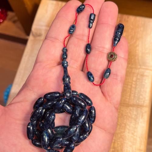 سبحة فاتوران كحلي منجم صنوبري