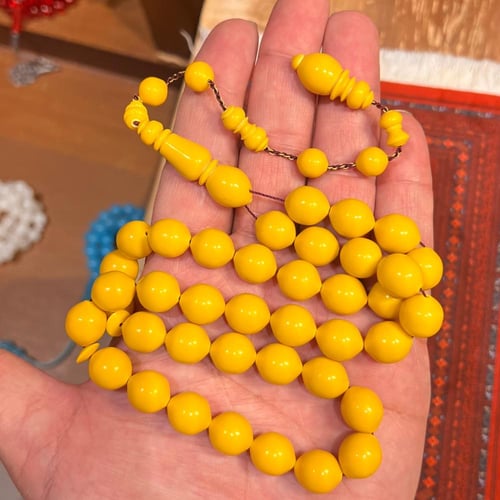 سبحة بولينق اصفر منقاوي