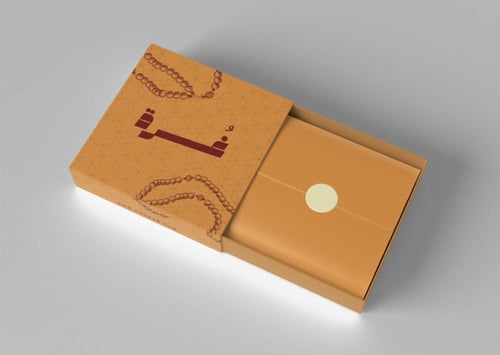 سبحة فاتوران بني معرق