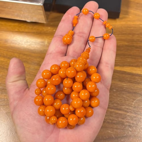 سبحة فاتوران لون مشمشي