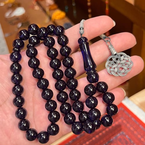 سبحة زعفران حرباء طربزونة فضة عيار(1000)