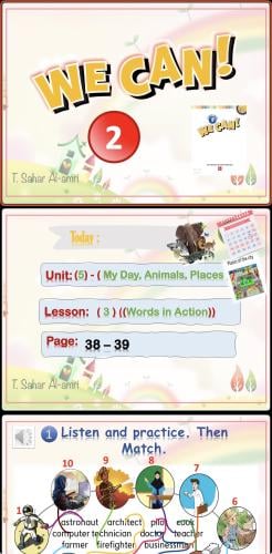We Can2-2 ( My Day, Animals, Places U5-L3 )-Words...