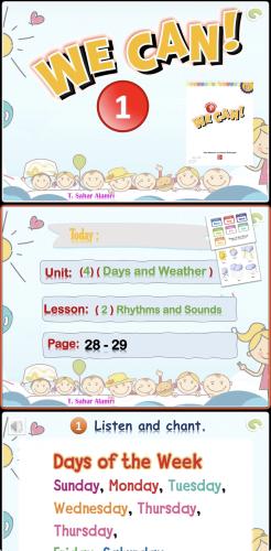 WC1-2 (Days and Weather) U4-L2- Rhythms and Sounds