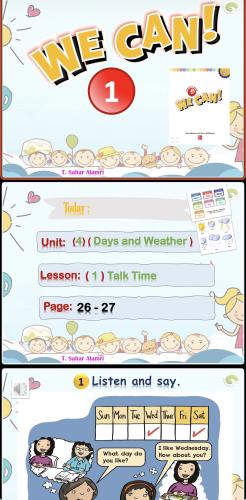 WC1-2 (Days and Weather) U4-L1-Talk Time