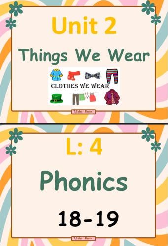 We Can2-1 (Things We Wear) U2 L4 Phonics