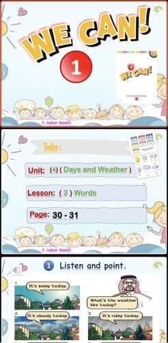 WC1-2 (Days and Weather) U4-L3- Words