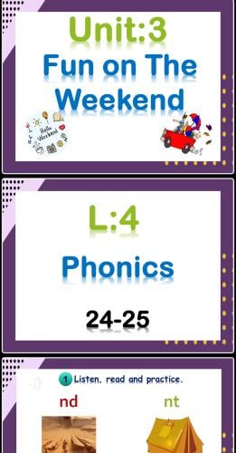 WC3-2- U3 L4-FunOn The Weekend-Phonics