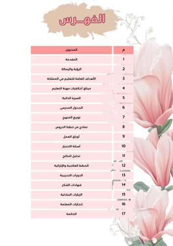 ملف إنجاز معلمة ( نموذج1)