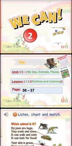We Can2-2 ( My Day, Animals, Places U5-L2 )-Rhythm...