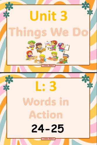 We Can2-1 (Things We Do) U3 L3-Words in Action