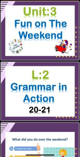 WC3-2- U3 L2-FunOn The Weekend-Rhythms and Reading
