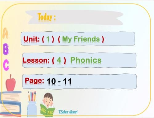 We Can1 (My Friends) U1 L4 - Phonics
