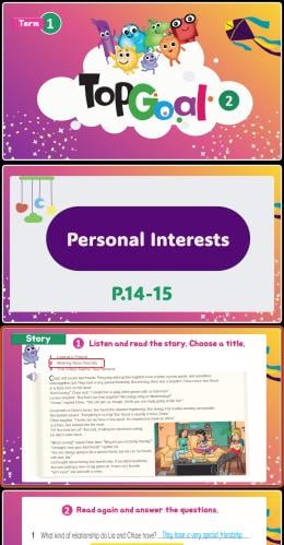 Top Goal 2-1 (U1 personal Interests L3) P.14-15