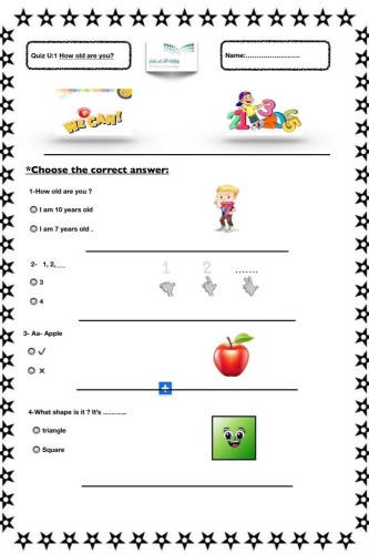 ? Quiz we can 1-2 U1 How old are You