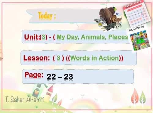 We Can 2 U3 L3 My Day, Animals, Places