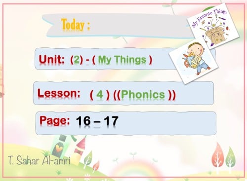 We Can2 U2 L4 My Things