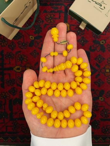 سبحة بولينق لون اصفر