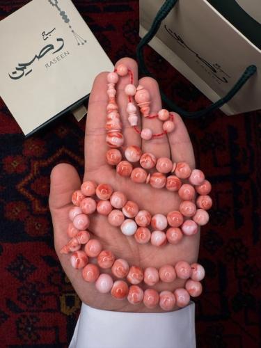 سبحة فاتوران لون وردي