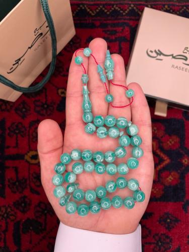 سبحة فاتوران لون سماوي رخامي