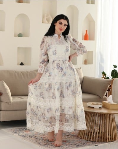 فستان مخرم مورد