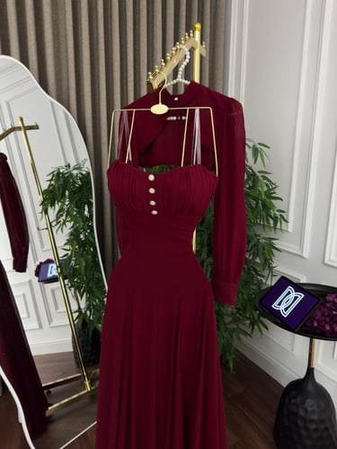 فستان ناعم شيفون كلوش