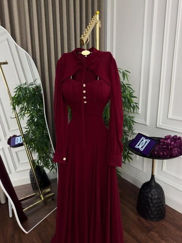 فستان ناعم شيفون كلوش