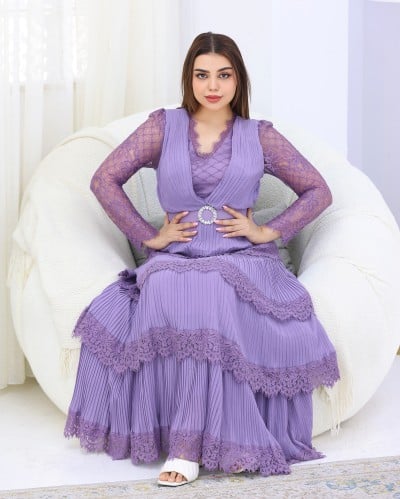 فستان مكسر طبقات