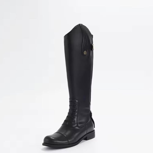 حذاء فروسية اسود