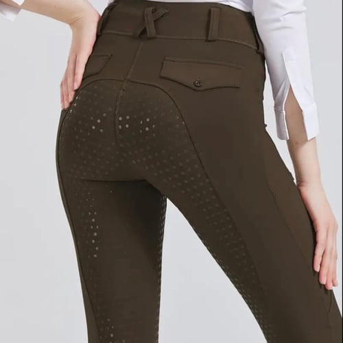 بنطلون فروسية بني