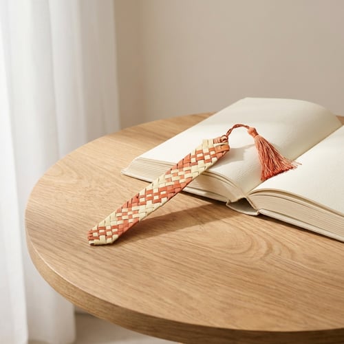 فاصل كتب السعف |برتقالي