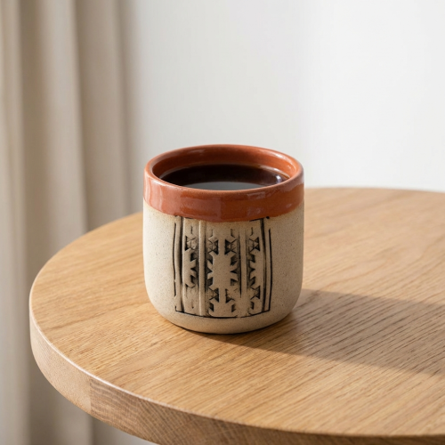 فنجان السدو التراثي | أحمر