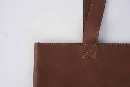 الشرقية حقيبة جلد - بني