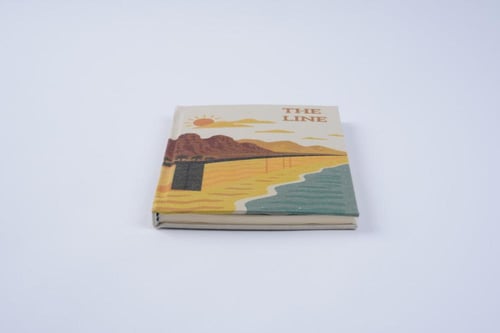 دفتر قماشي لمشاريع ذا لاين | أبيض