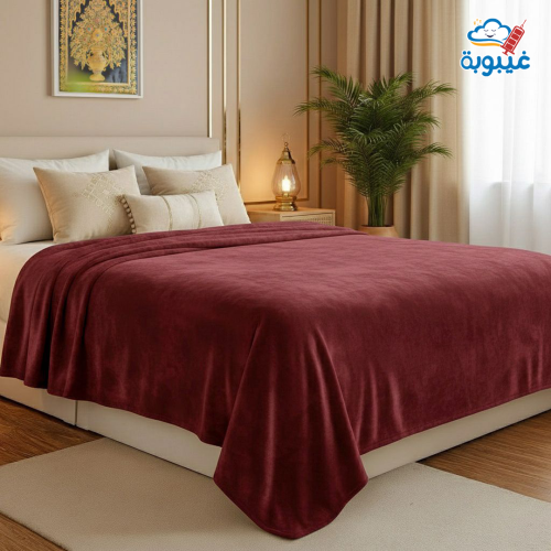 بطانيه كلاود هوم رول عنابي