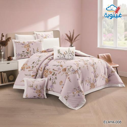 طقم مفرش قطن إيليا وجهين 008