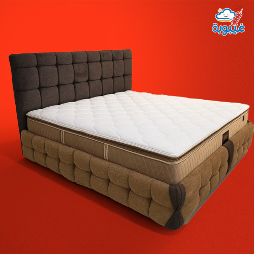 سرير نوم بطراز عصري ذهبي وزيتي - متوفر جميع المقاس...