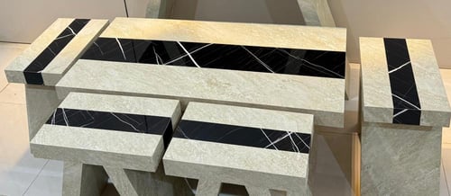طقم طاولة هرمي 5 قطع
