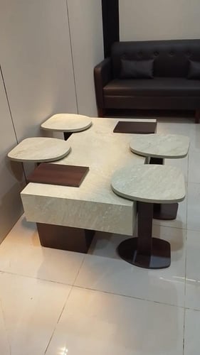 طقم طاولة بديل رخام حزام