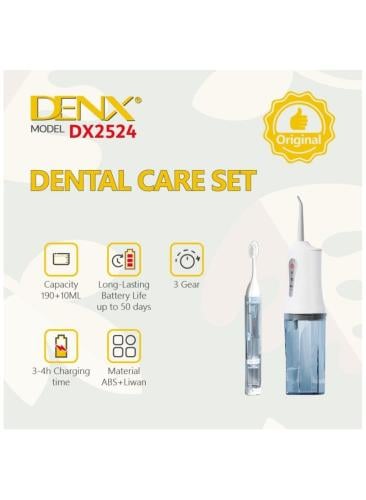 Tooth care set, smart water floss for cleaning between teeth, DX2524 toothbrush