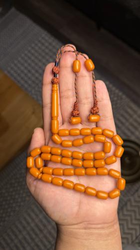 مسباح بكلايت سماوي معرق بكركوشة فاخر