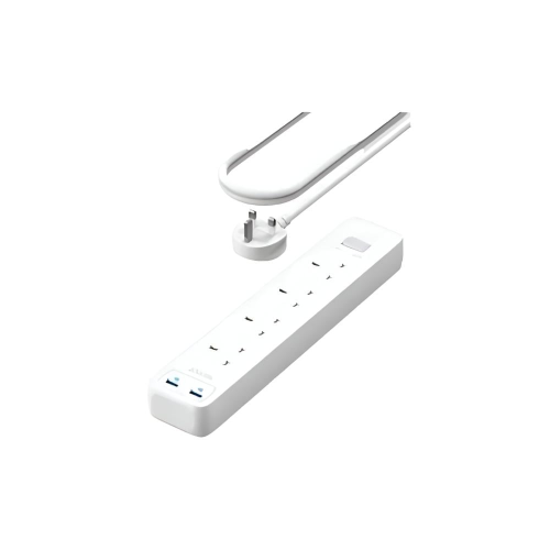 انكر - توصيلة بـ4 منافذ طاقة مع منفذين USB-A بطول...