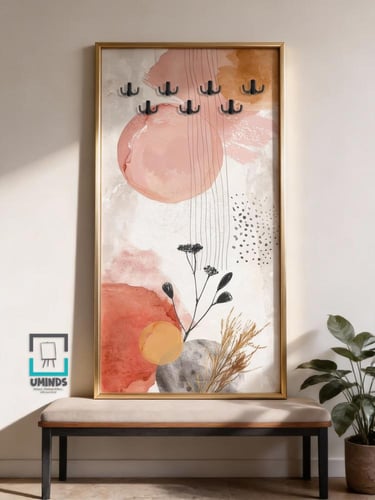 لوحة كانفاس لتعليق العباية – قماش قطني مع إطار تصم...