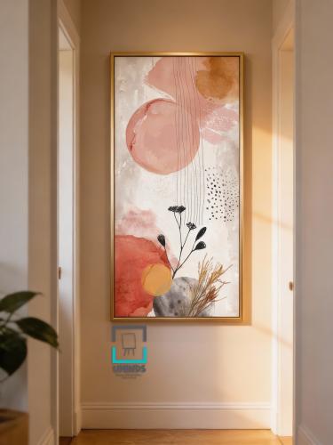 لوحة كانفاس لتعليق العباية – قماش قطني مع إطار تصم...