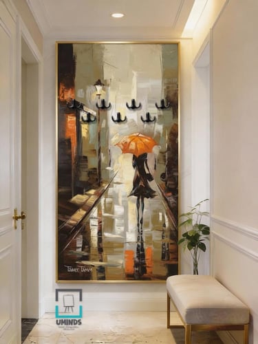 •لوحة كانفاس تعليق عبايات معبر قد ياخذك بعيدا لصفا...