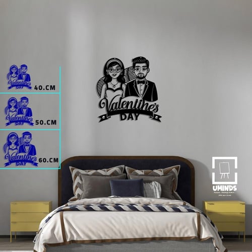 خلّي ذكرى الحب علي جدارك تصميم عصري لذكري عيد الزو...