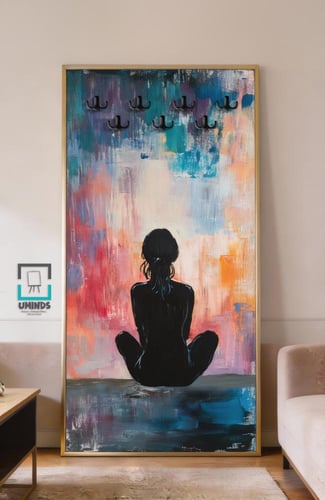 لوحة كانفاس لتعليق العباية –لغرف البنات فن تشكيلي