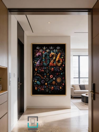 لوحة كانفاس لتعليق العباية – 2026